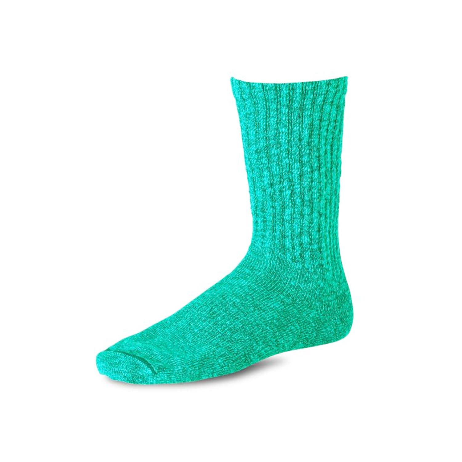 Cotton Ragg Overdyed Tonal Sock Green