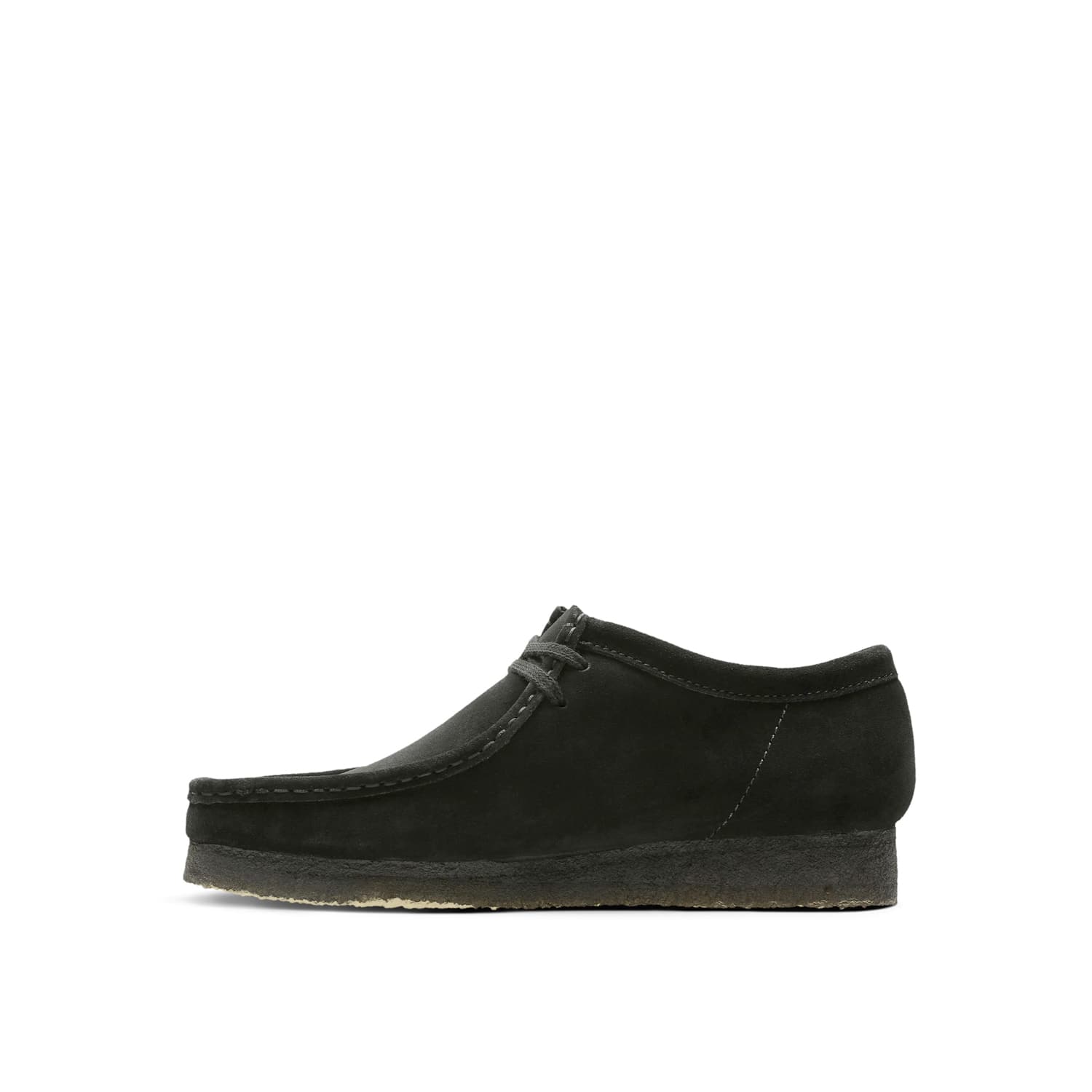 black suede wallabees