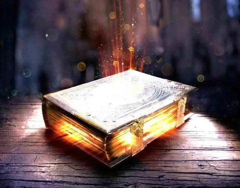 The Book of Life glowing within and shining without