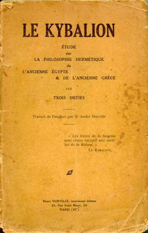 The goldenrod cover of Le Kybalion from 1908