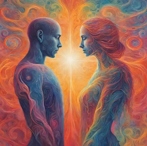 Man and woman start to form a soul tie