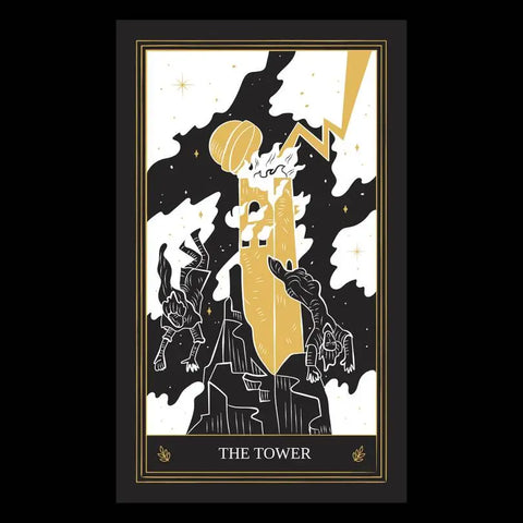 The Tower Tarot Card of the Major Arcana