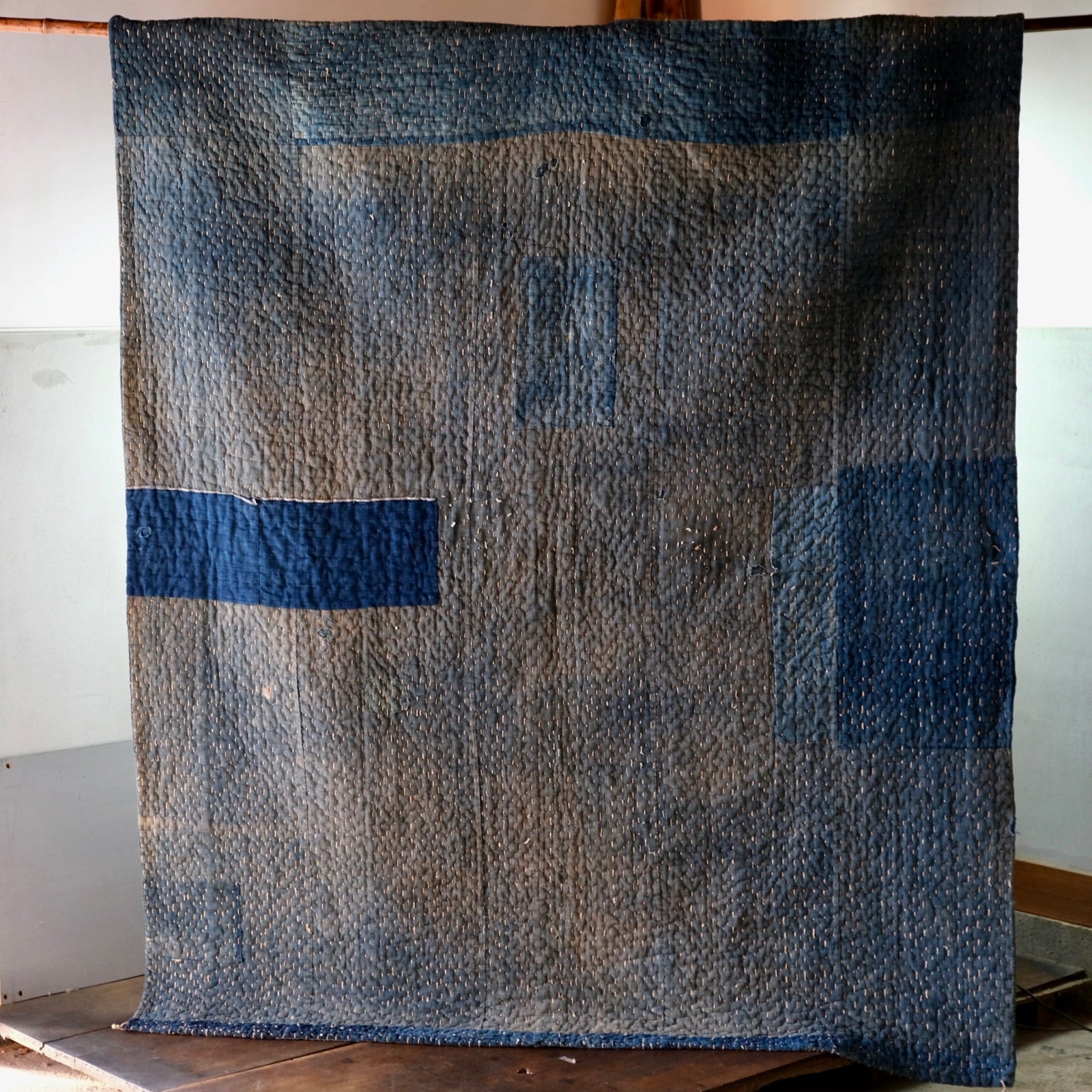 Vintage Japanese indigo-dyed Boro 