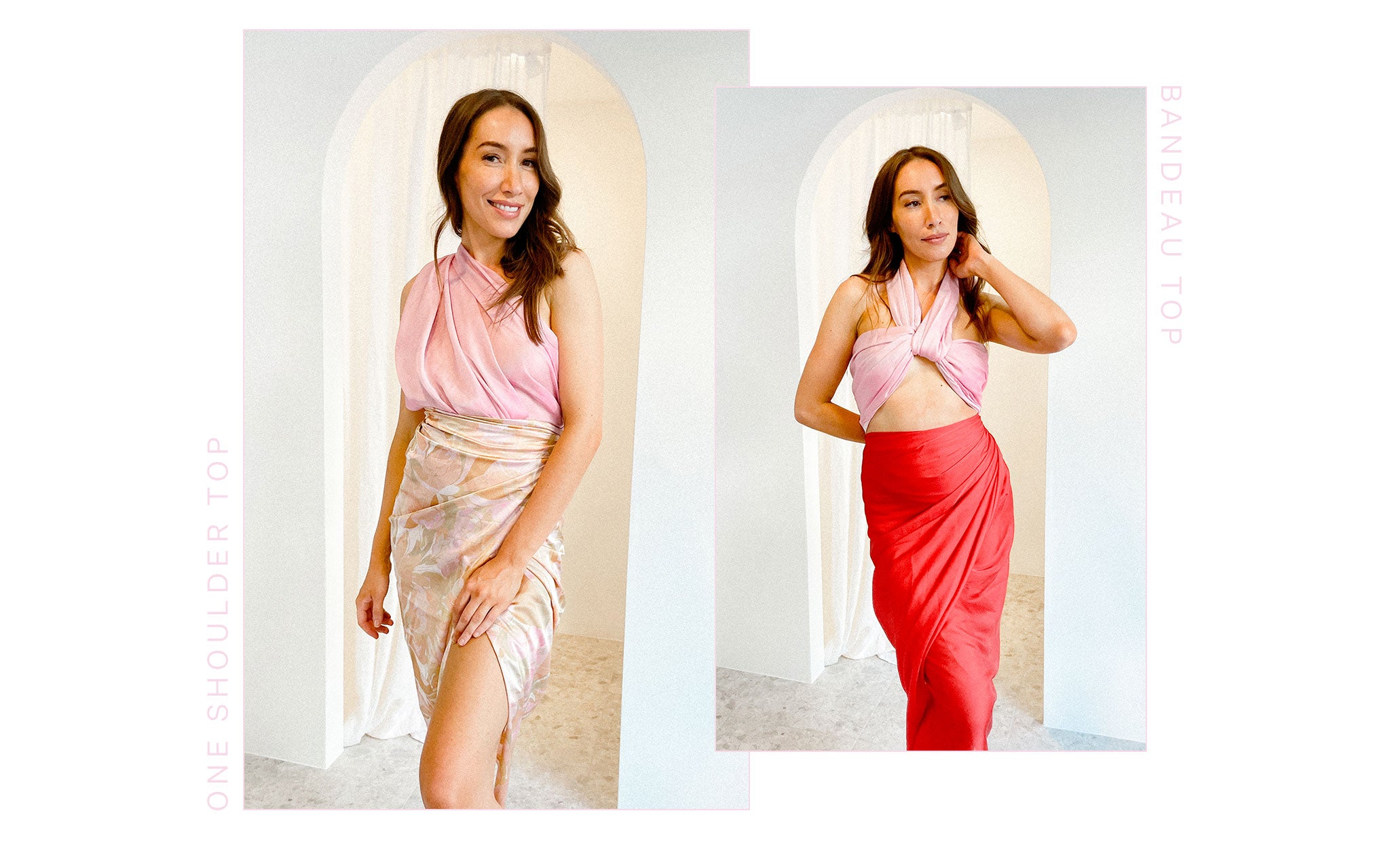 Top styled out of a sarong