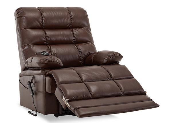 9205L Faux Leather Brown Heavy Duty Recliners