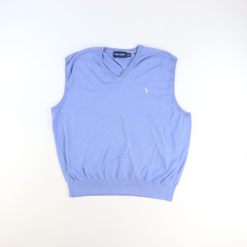 blue ralph lauren sweater vest