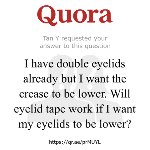 Lower Existing Double Eyelids with Regular Eyelid Tape | OPTIFOLD