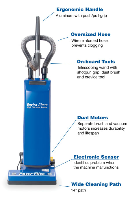 Powr-Flite Commercial vacuums from Acevacuums.com