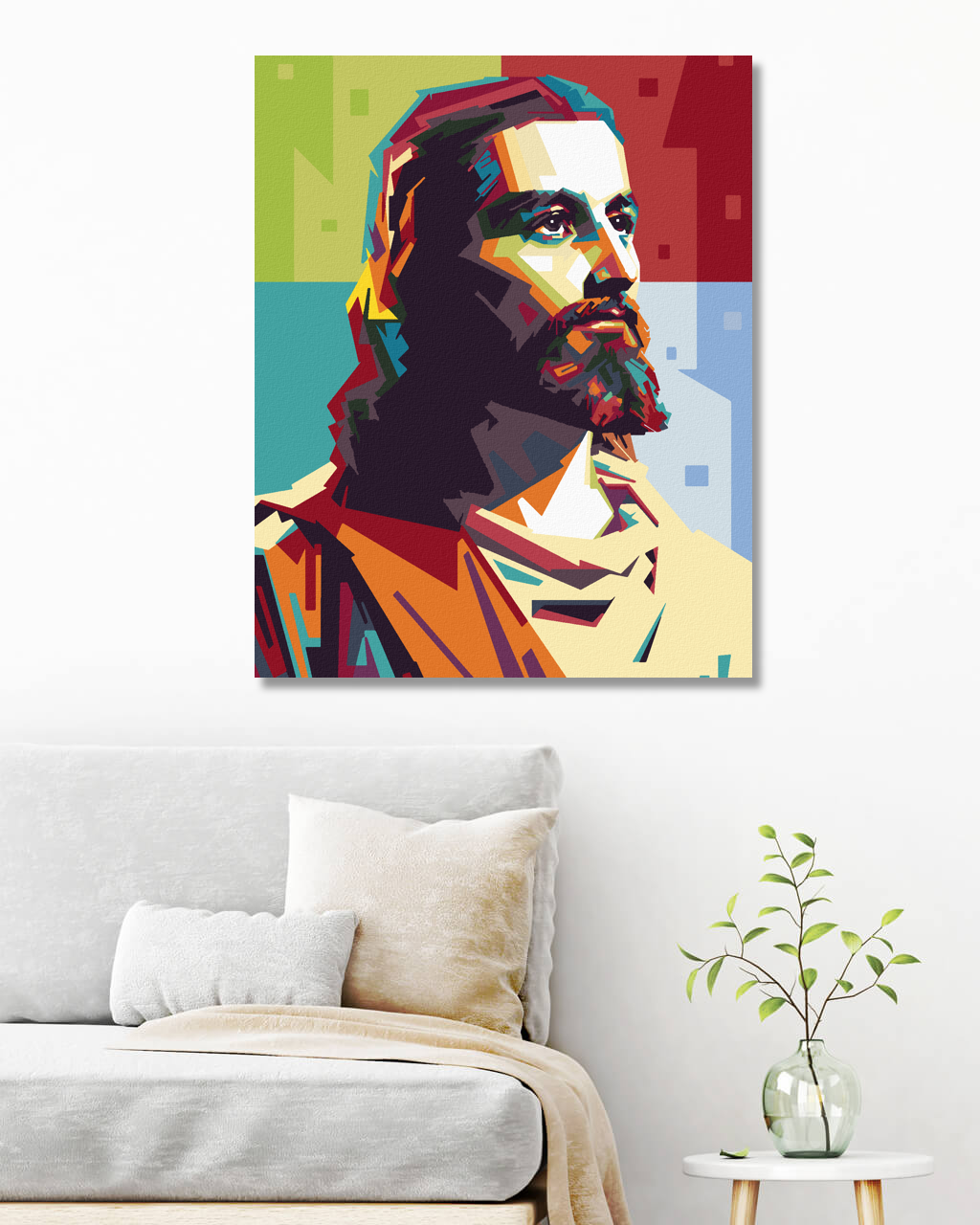 Paint by Numbers - COLOURFUL JESUS