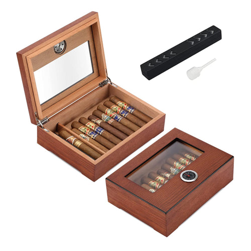 XIFEI Cigar Humidor with Front Digital Hygrometer - The Humidor Depot