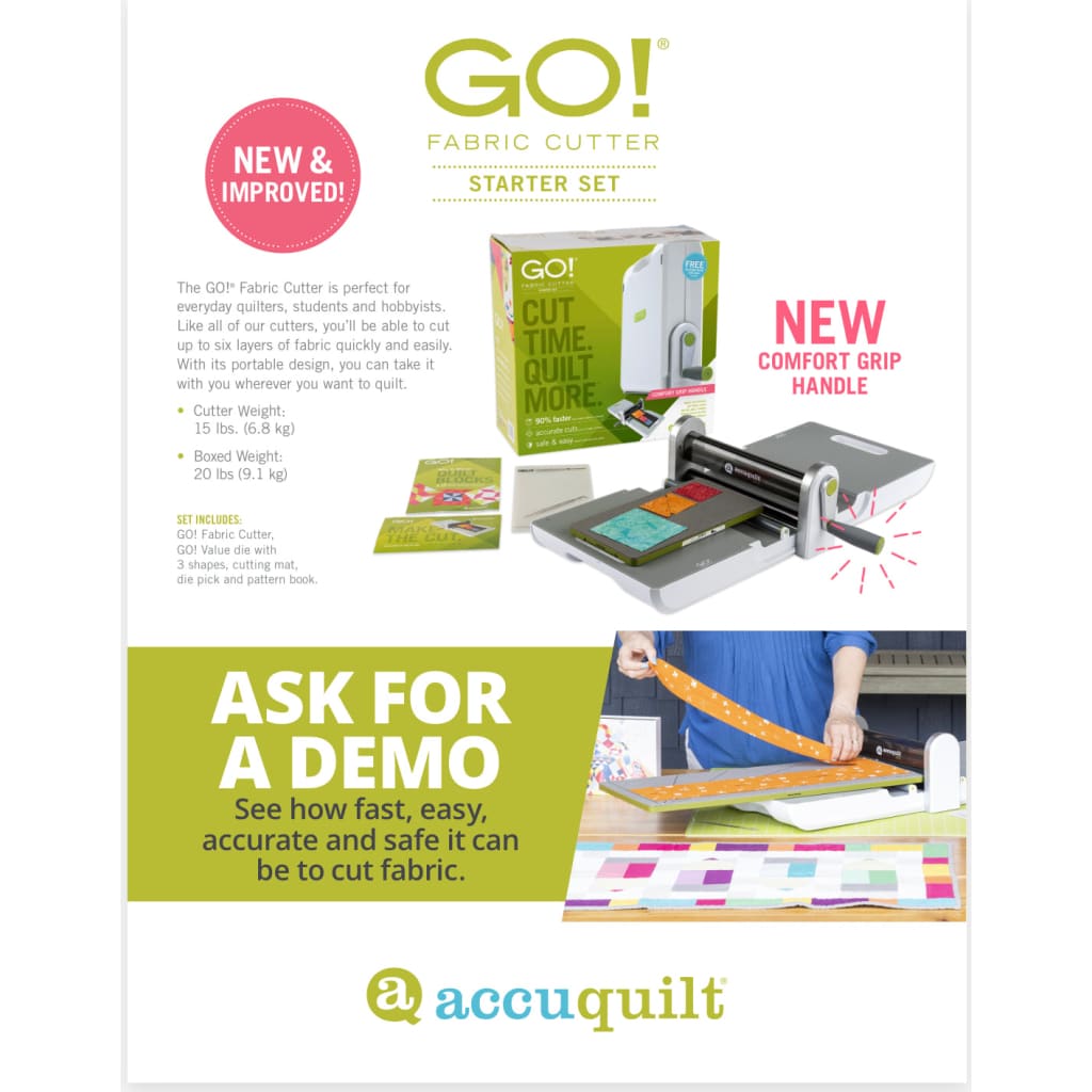 AccuQuilt Ready. Set. Go! Ultimate Fabric Cutting System: Initial Thoughts  and Impressions