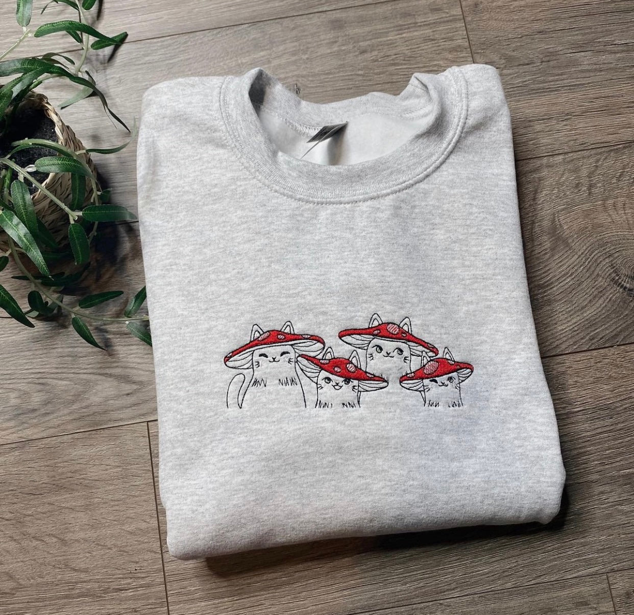 Mushroom Cats Crewneck