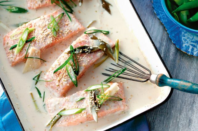 Coconut Poached Salmon