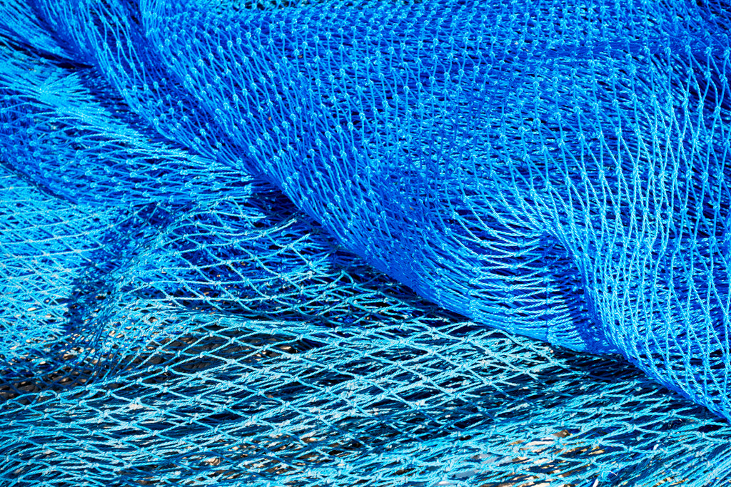 Close up of fishing nets