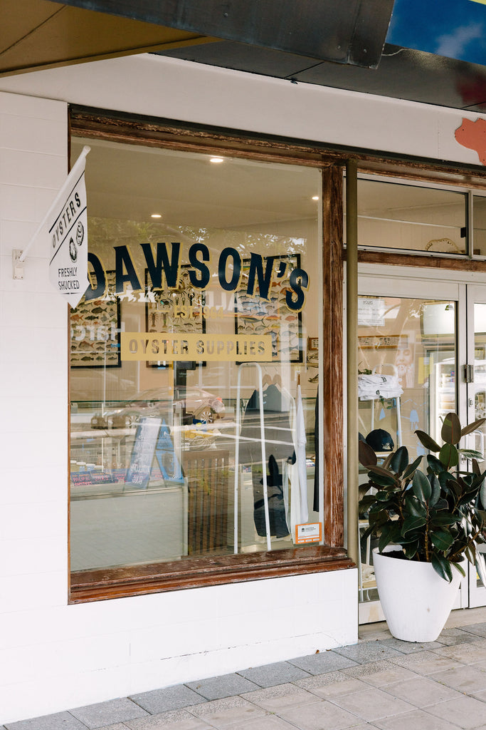 Dawson's Logo on front window