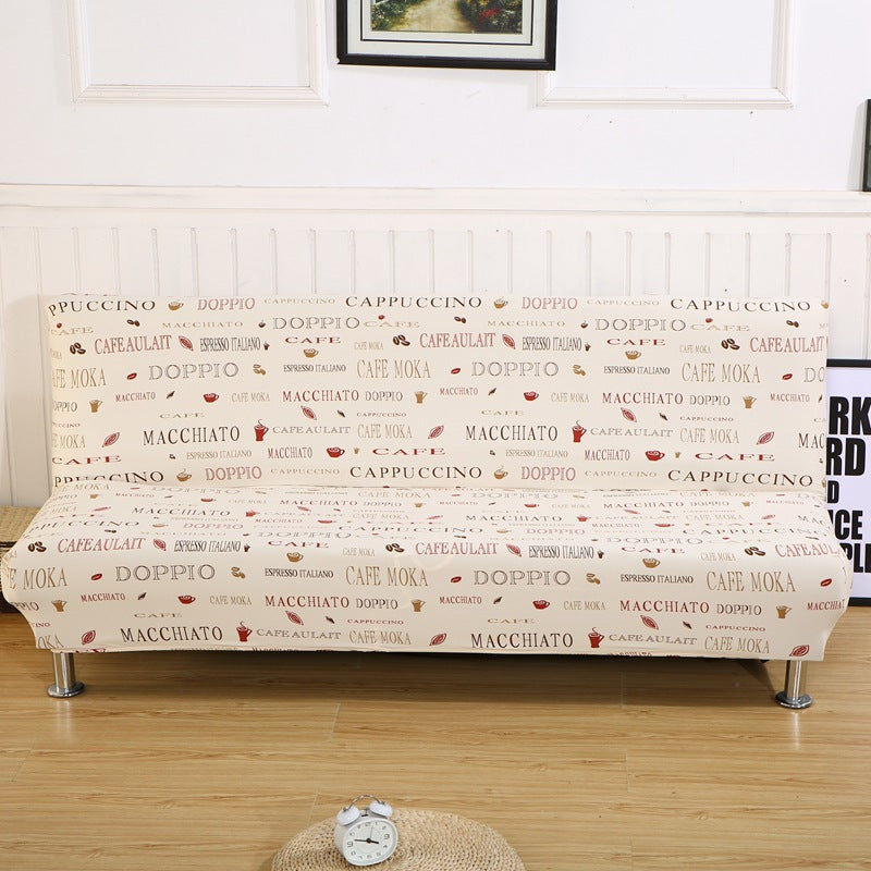 Elastic Printed Armless Futon Sofa-Bed Covers Decordovia