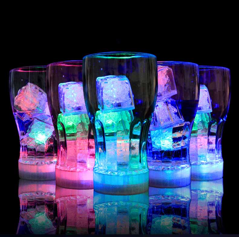 Water Sensor Luminous LED Colorful Ice Cubes Decordovia