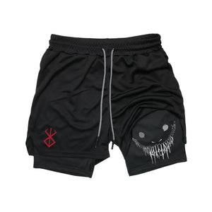 Anime Berserk Running Shorts Men Fitness Gym Training - Omina