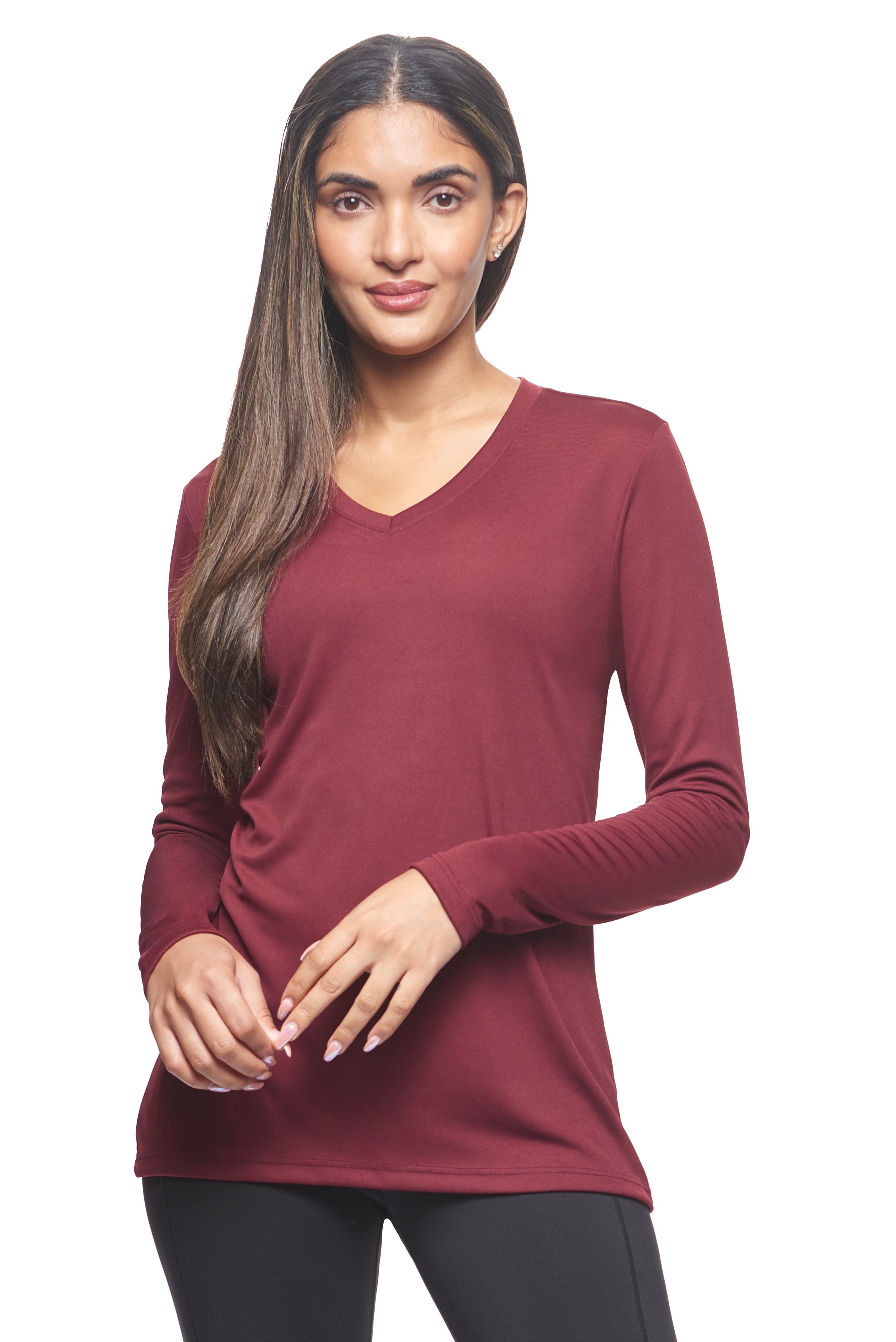 Women's DriMax V-Neck Long Sleeve Expert T-Shirt