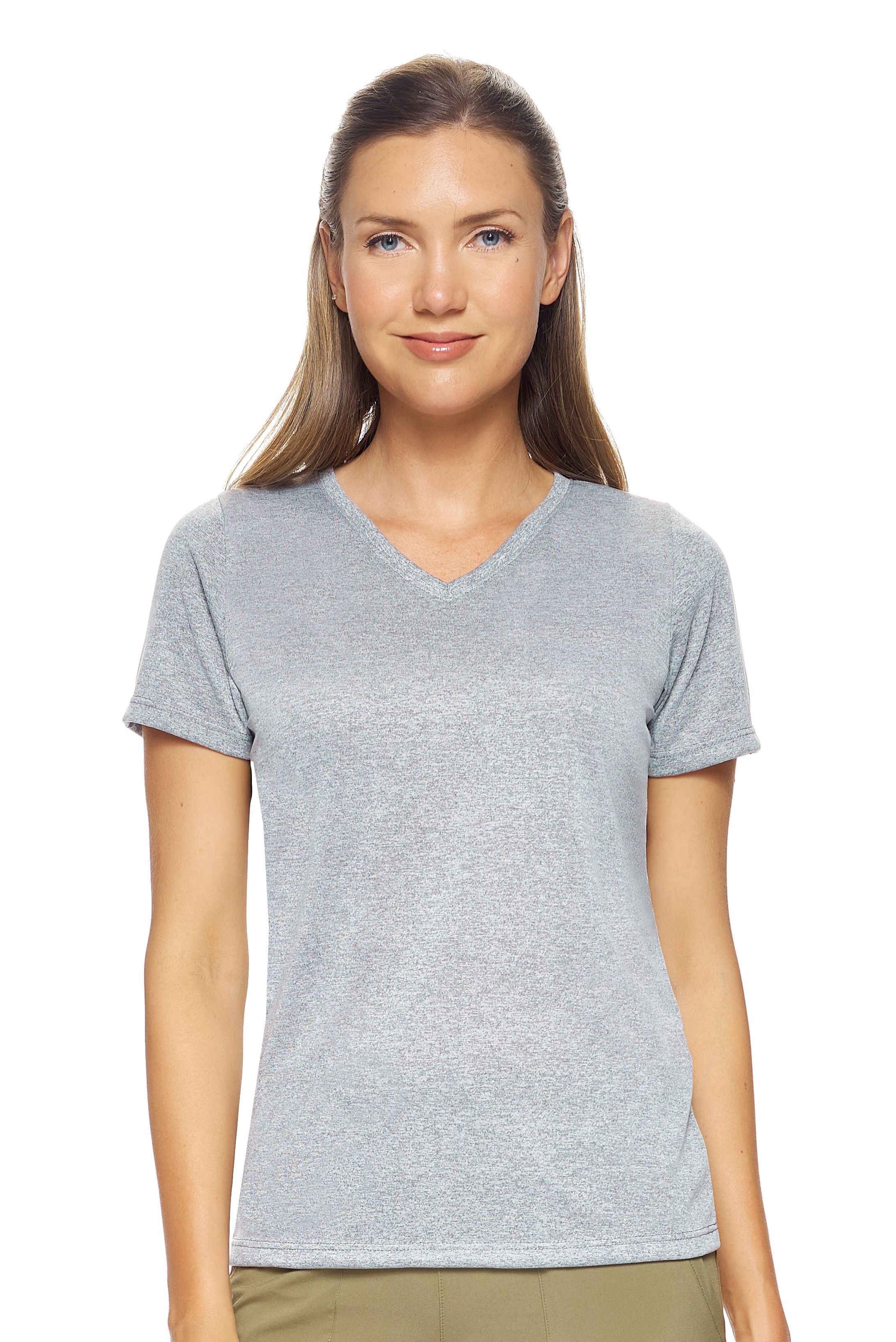 Women's Short Sleeve Natural Feel JERSEY V-Neck T-Shirt