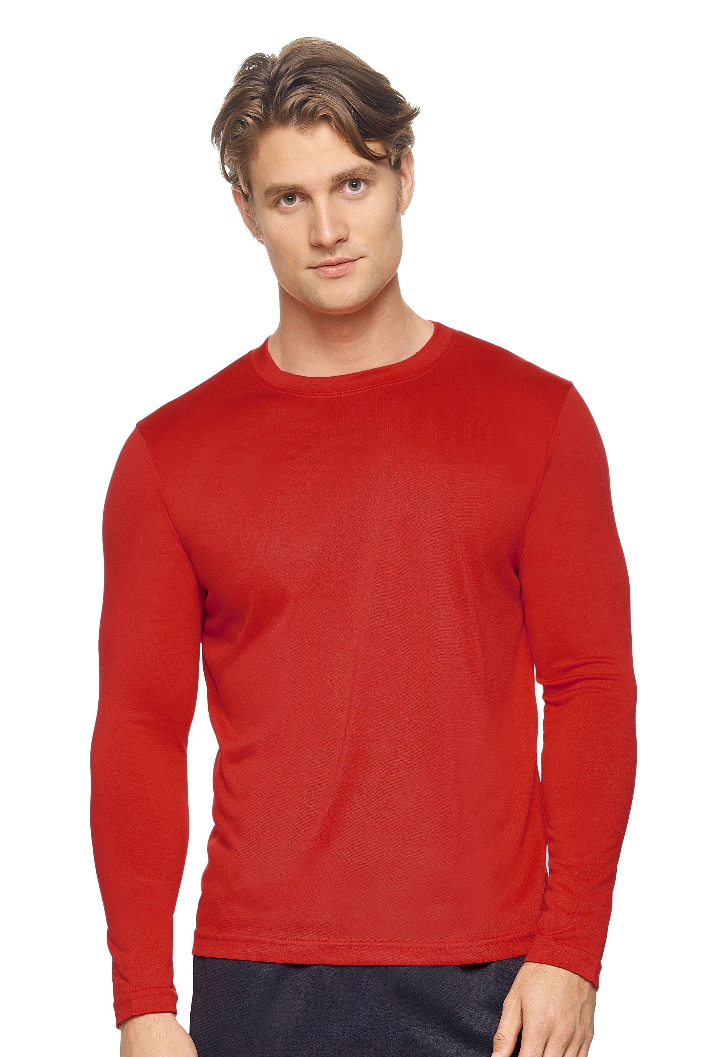 Men's Long Sleeve Natural Feel JERSEY Crewneck