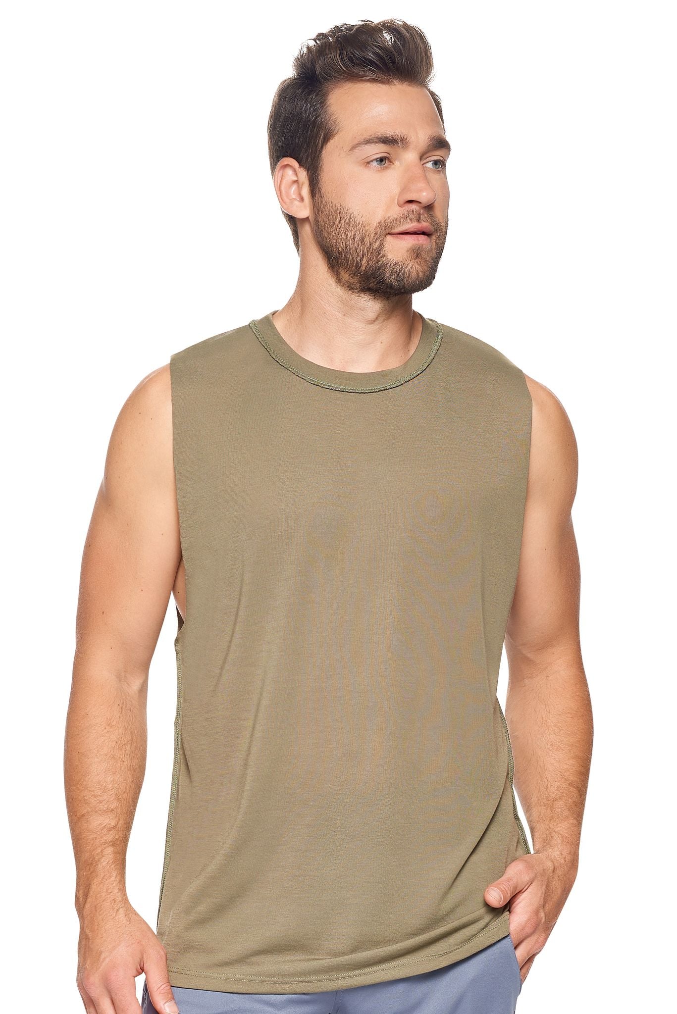 Men's Siro Raw Edge Muscle TANK TOP T-Shirt