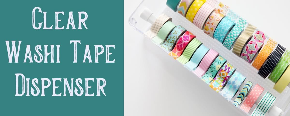 Washi tape holder, Stash supplies inside with screw-on lid!