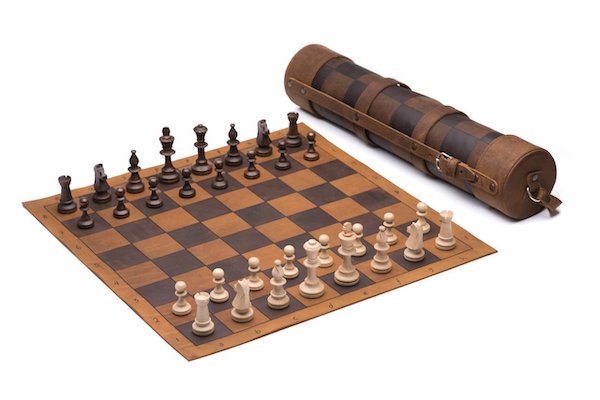 leather chess set