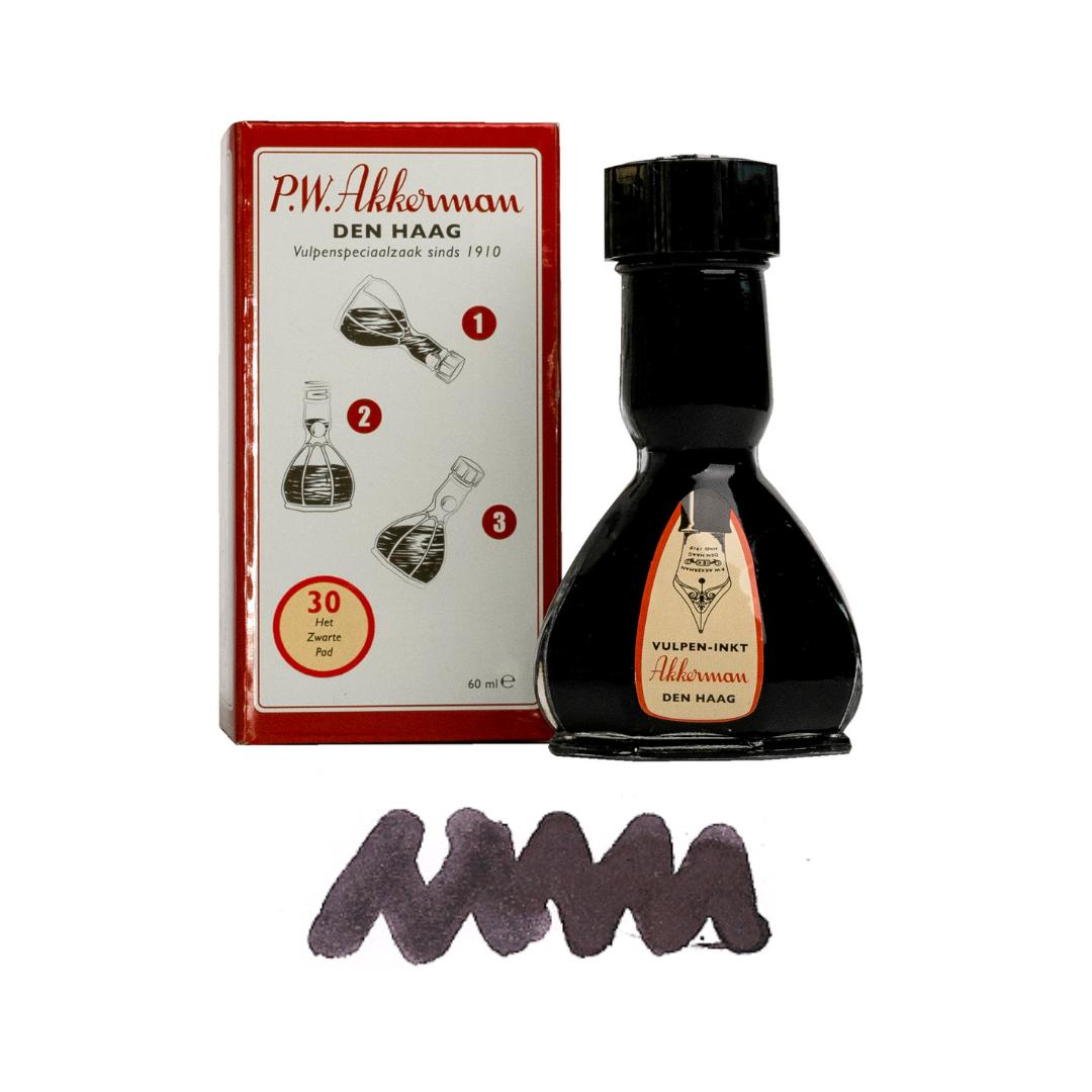 opleggen Fabel druk Akkerman 30 Het Zwarte Pad Fountain Pen Ink - Galen Leather