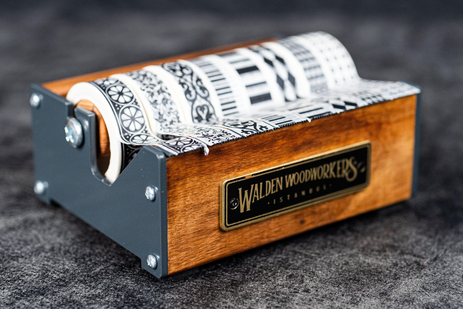 Wooden Multi Washi Tape Dispenser - Mahogany - Small