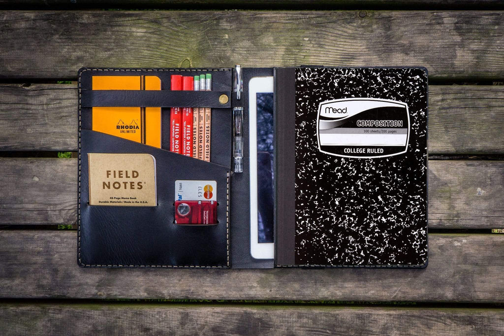 Composition Notebook Cover With iPad Pocket - Black ...