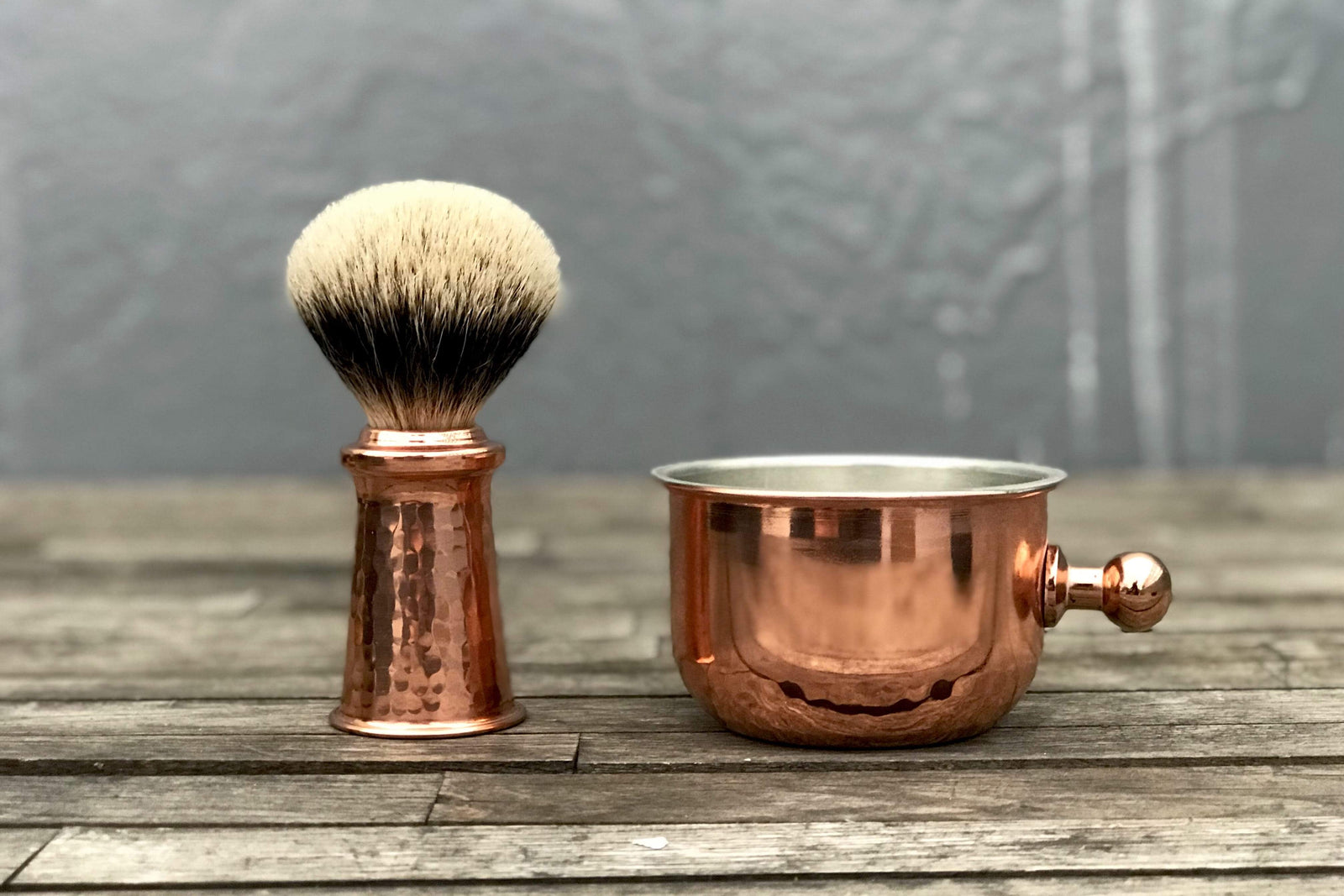 Raw copper. Copper Shave Brush.