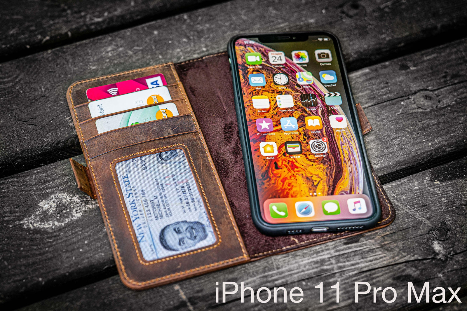 Detachable iPhone 13 Leather Wallet Case