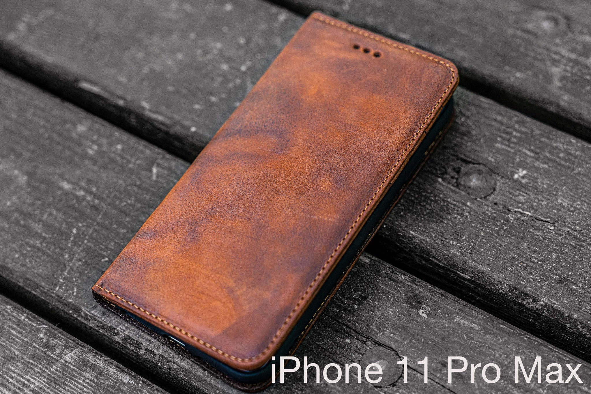 Iphone 11 Pro Max Distressed Brown Leather Wallet Case Galen Leather