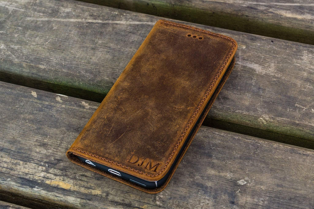 Iphone 5 / 5s / SE Leather Wallet Case - No.01 - Galen Leather