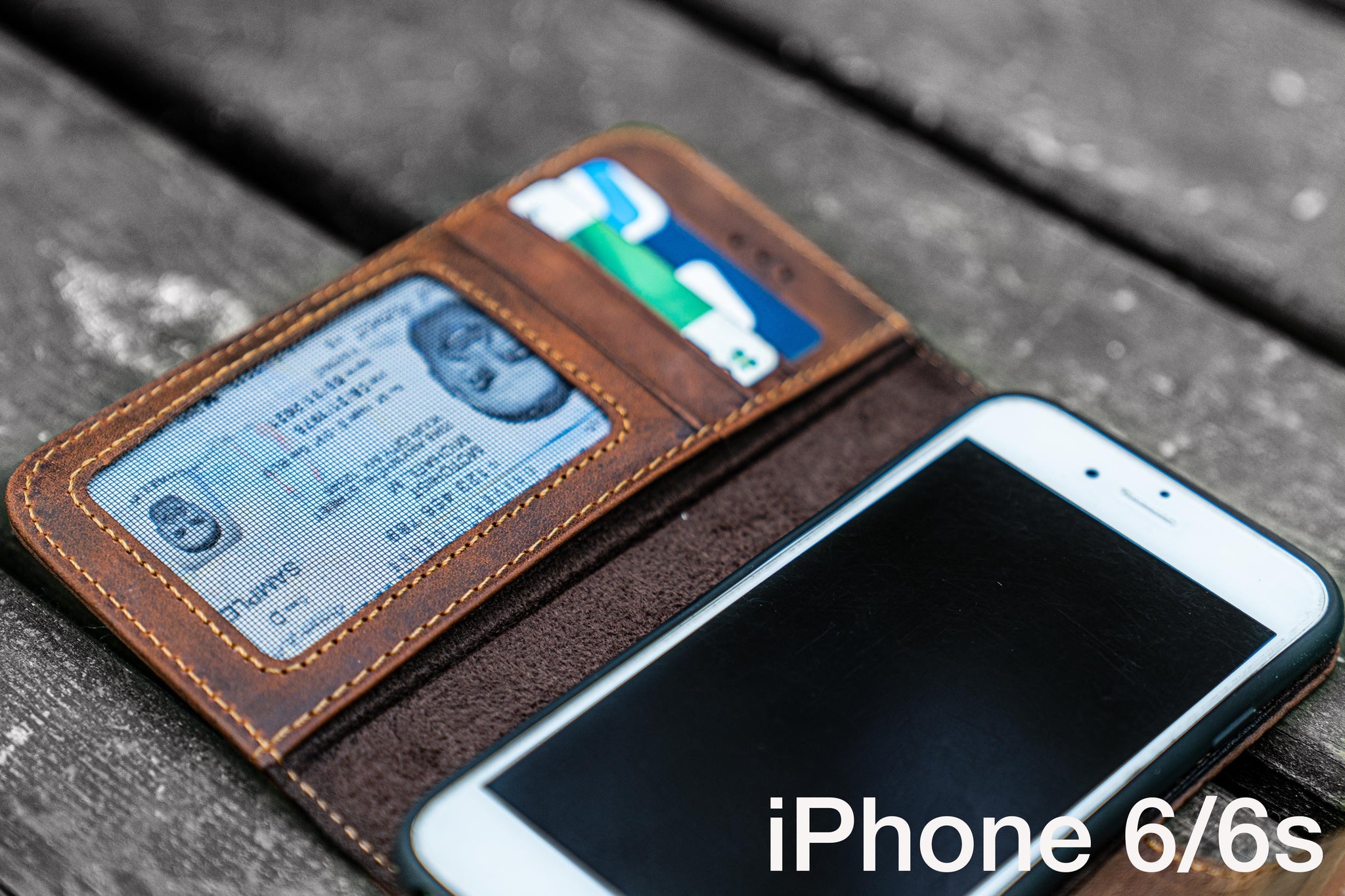 Nu Onbekwaamheid Assimileren iPhone 6 / 6s Leather Wallet Case - No.02 - Galen Leather