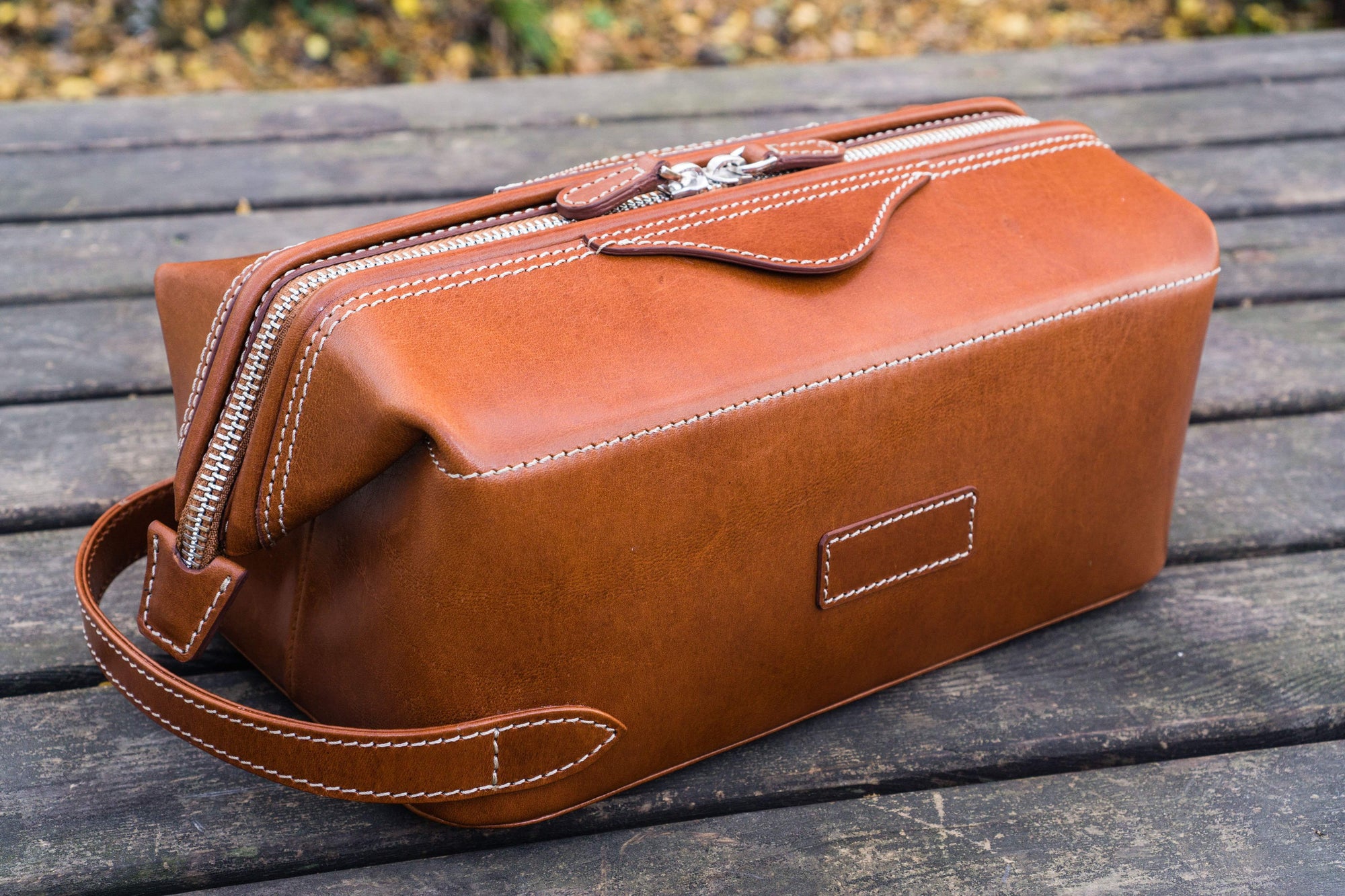 Grooming Travel Case Dopp Kit Handmade Leather Shaving Bag Toiletry Bag 