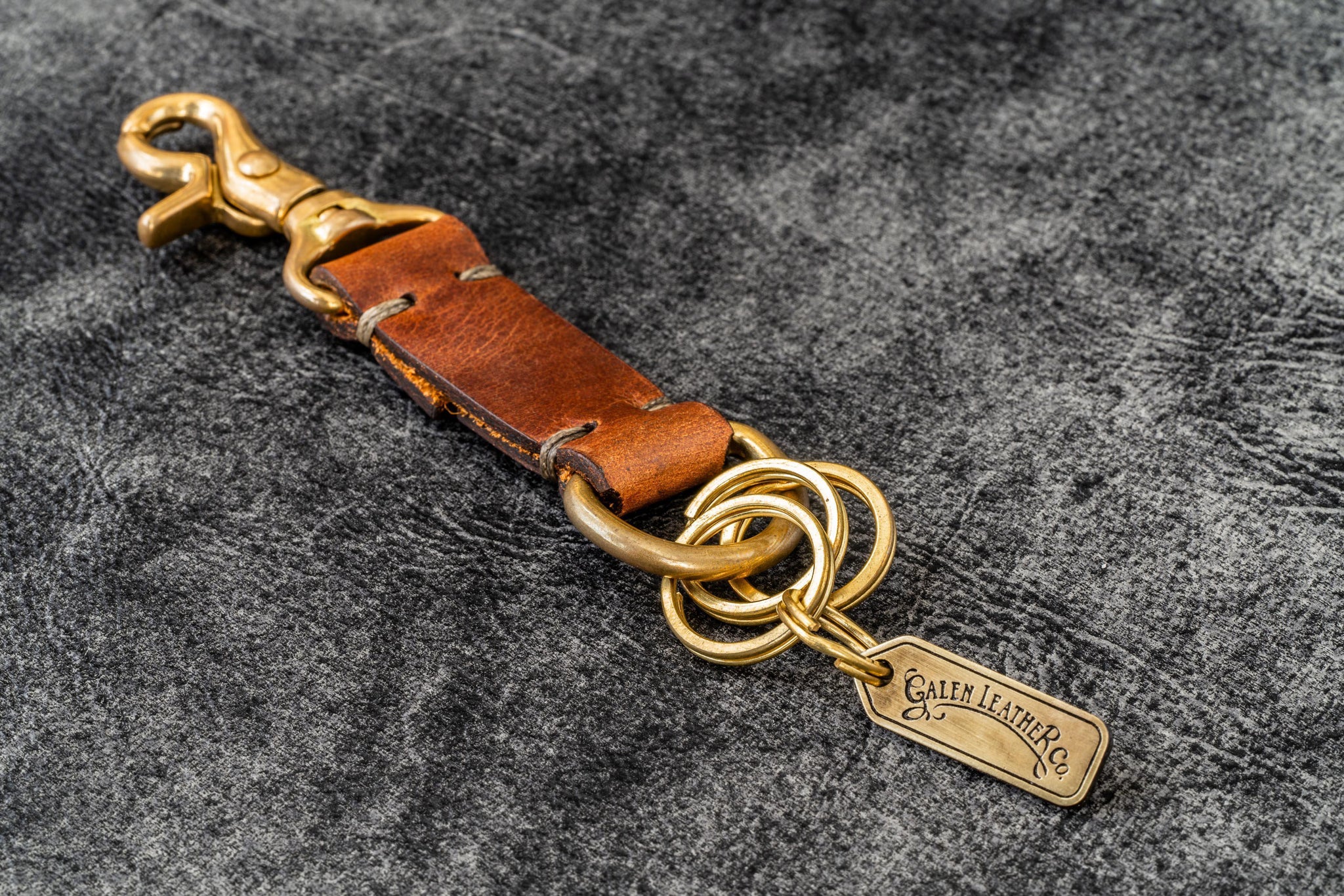 Handmade Leather Key Holder Texas - Handstitched | Galen Leather