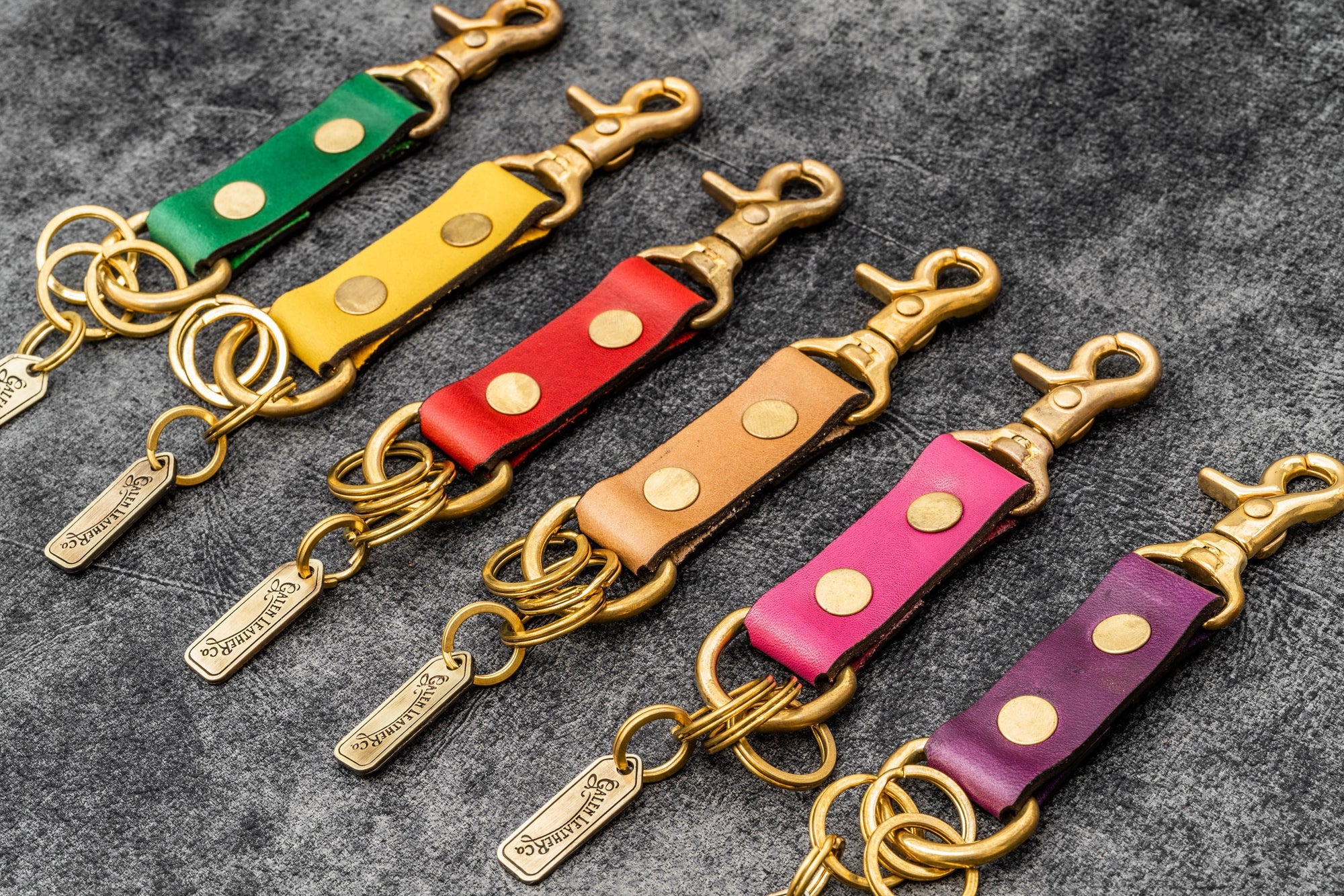 leather-keychain-for-men-custom-color-leather-keychain-etsy-leather