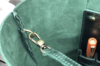 Handmade Green Leather Tote Bag - Galen Leather