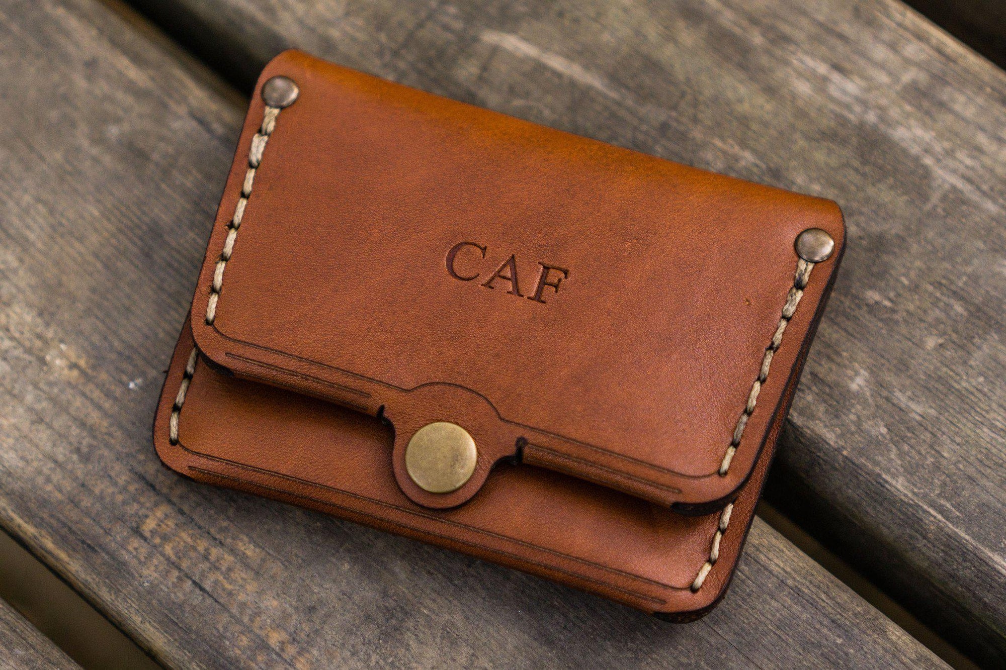 Minimal Monogram Card Case