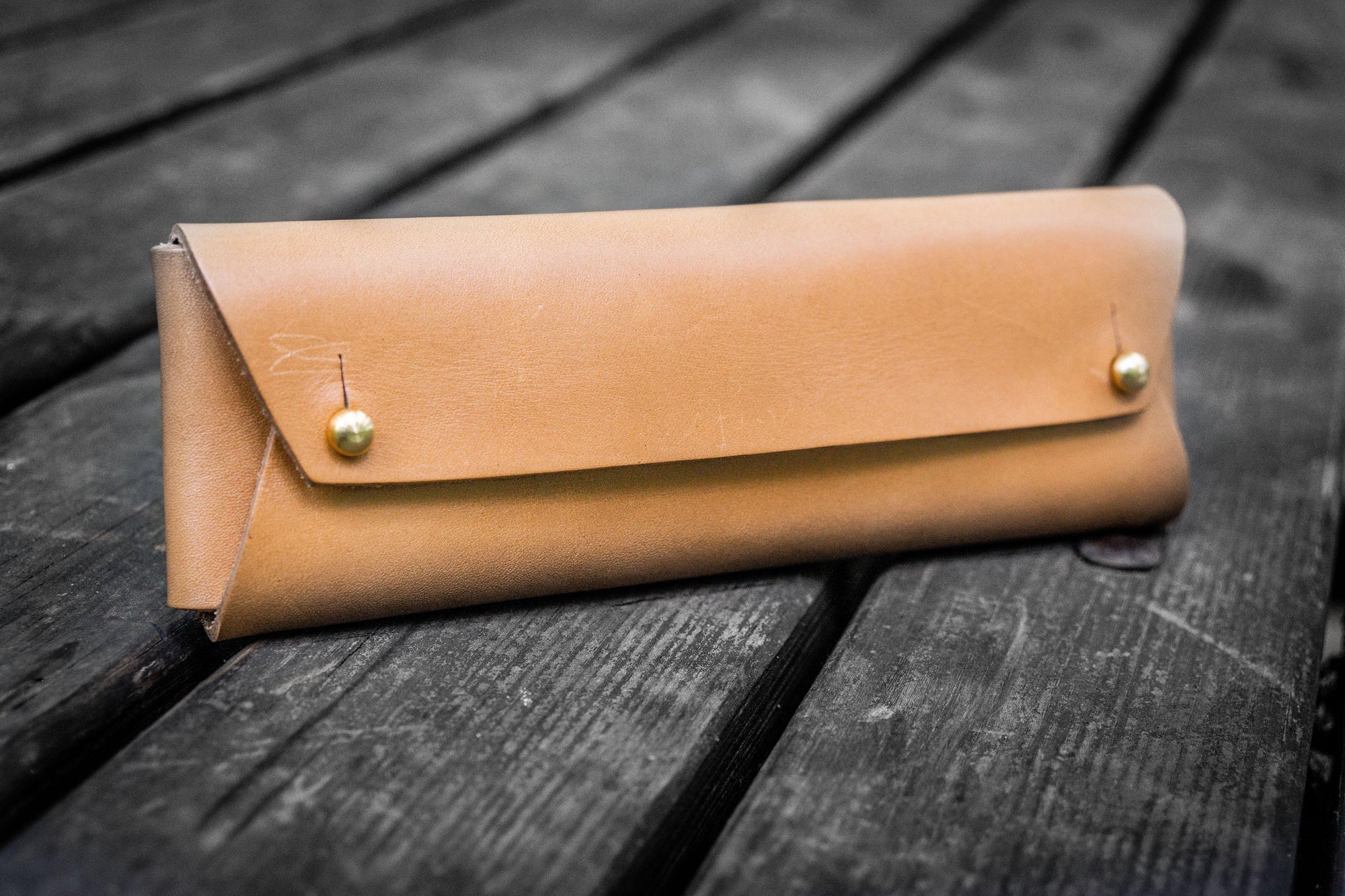Genuine Leather Compact Pencil Case Pouch – realleathermalta