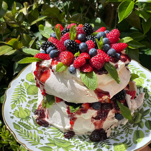 Summer Berry Pavlova Recipe - Jessica Nguyen