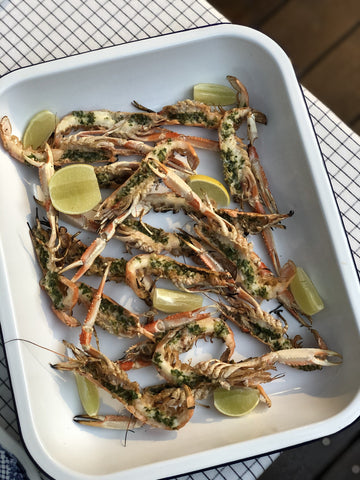 Grilled Langoustines With Er