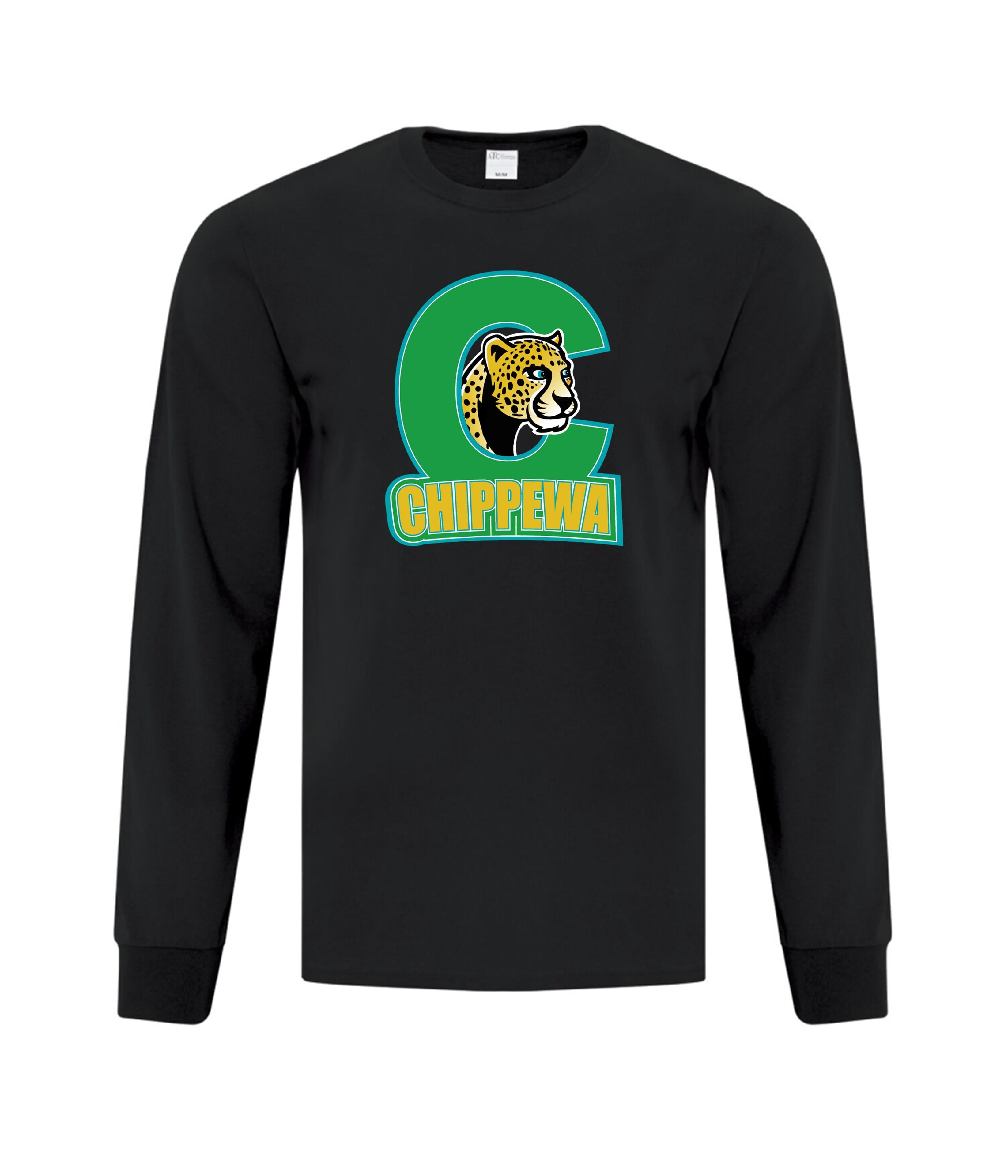 Chippewa Public School Long Sleeve Youth T shirt Horizontal Logo