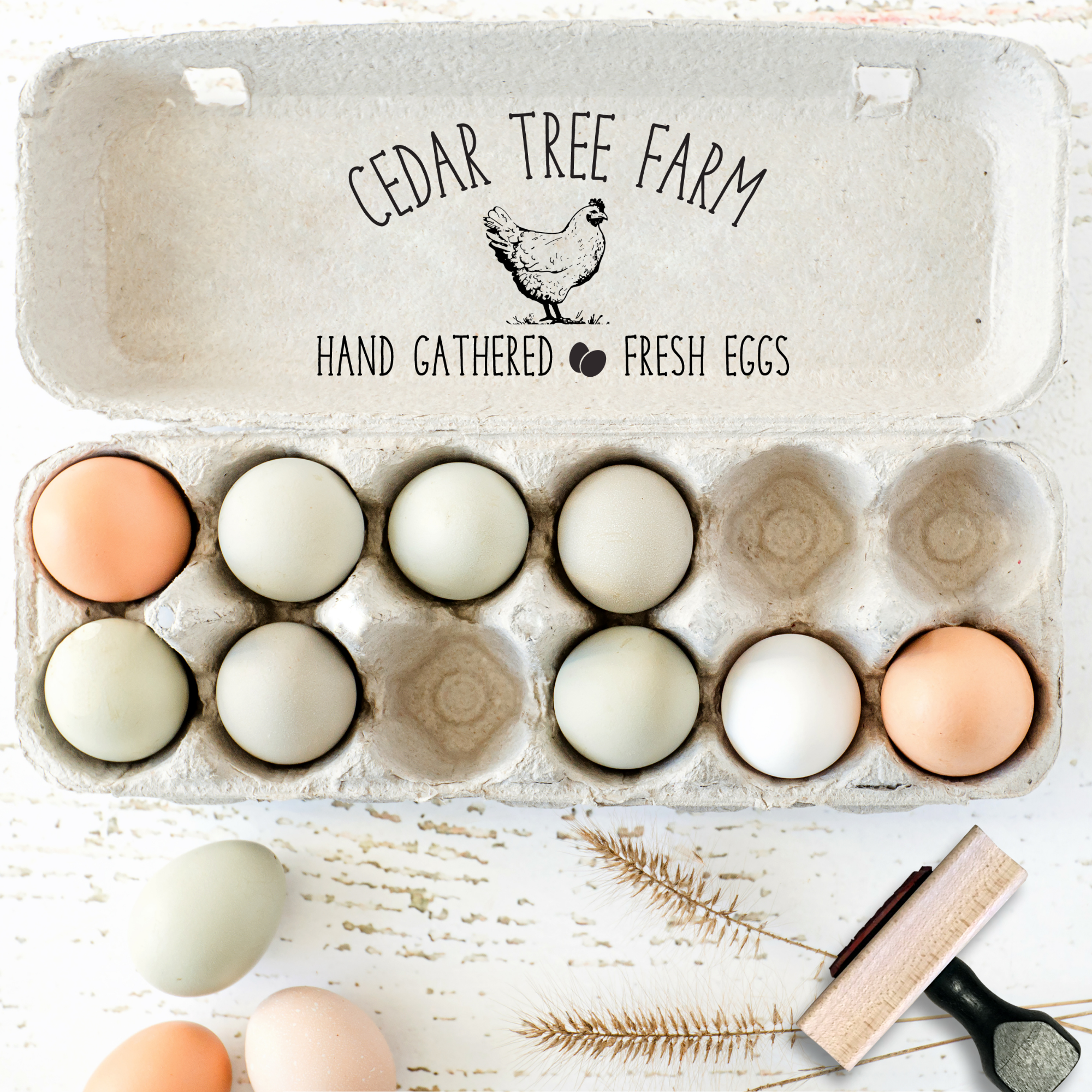 Egg Stamps, Egg Carton Stamps, Chicken Coop Farm Gifts, Shopify Store  Listing