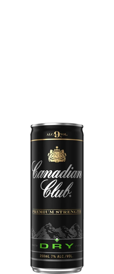 Canadian Club and Dry Premium Strength (12x 250ml Cans) – Wine Central