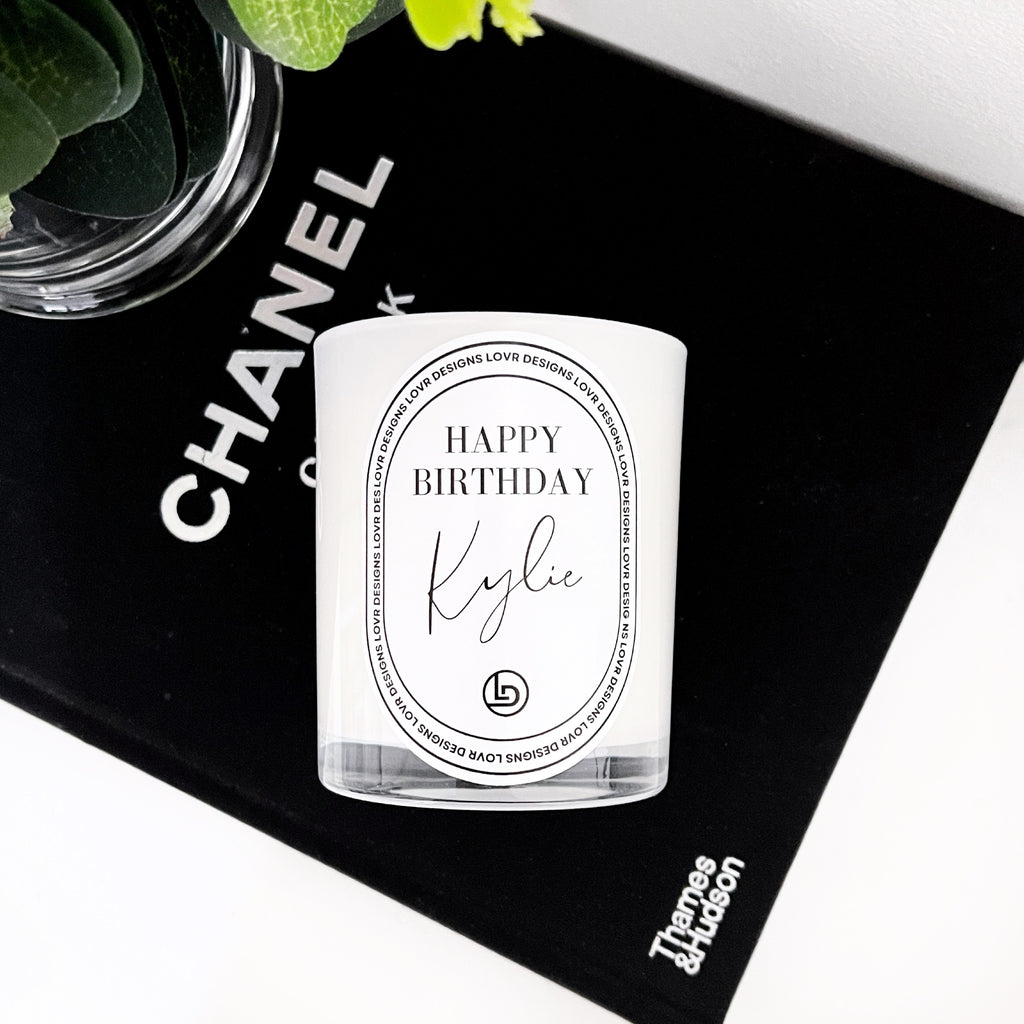 Personalised Candles for Happy Birthday - Made in Melbourne – LOVR Designs