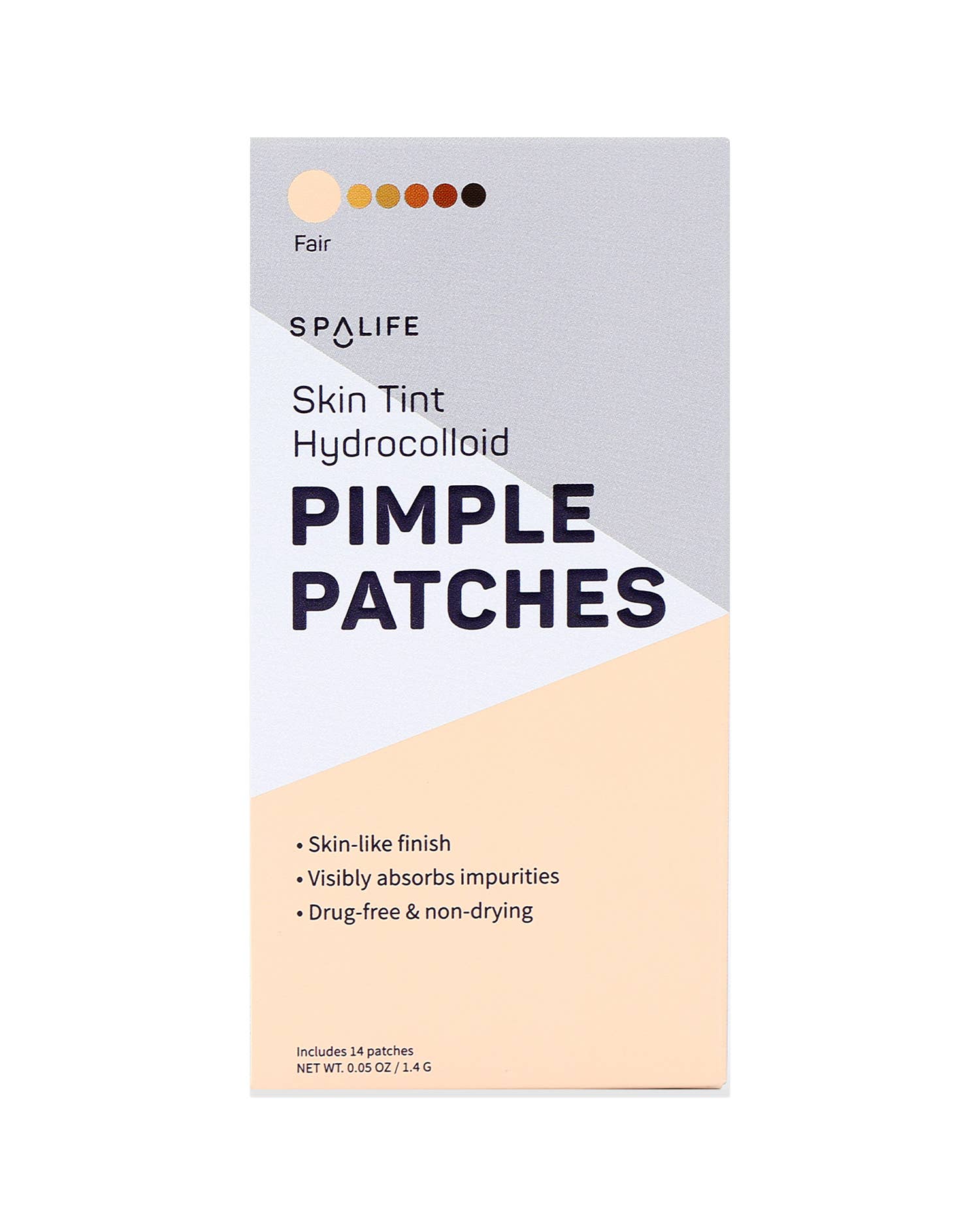 Skin tint hydrocolloid pimple patches - 14 Patches: FAIR