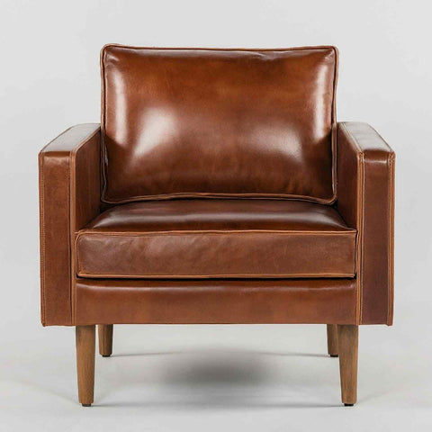 Wood and Leather Chair